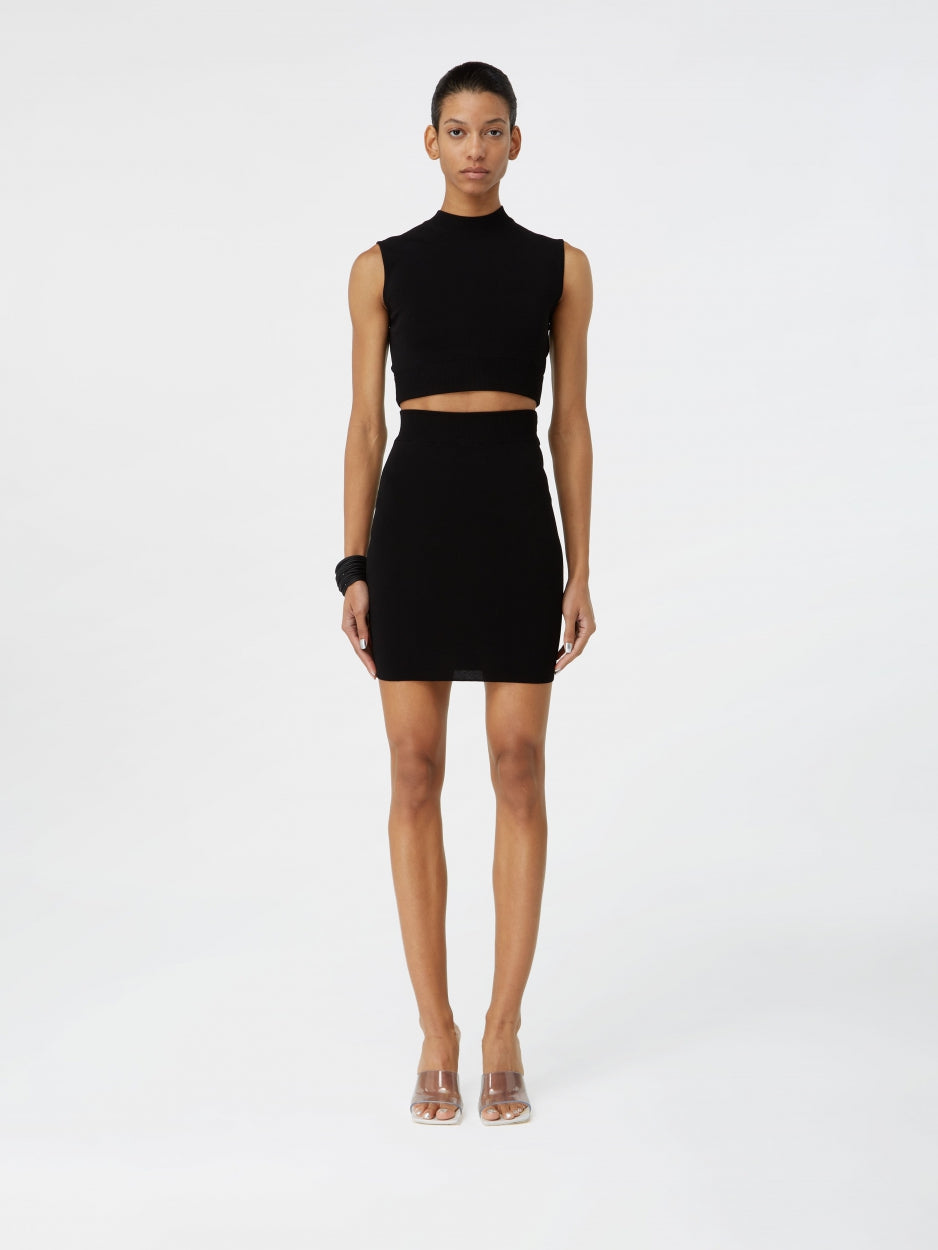 black bodycon dress with cut outs