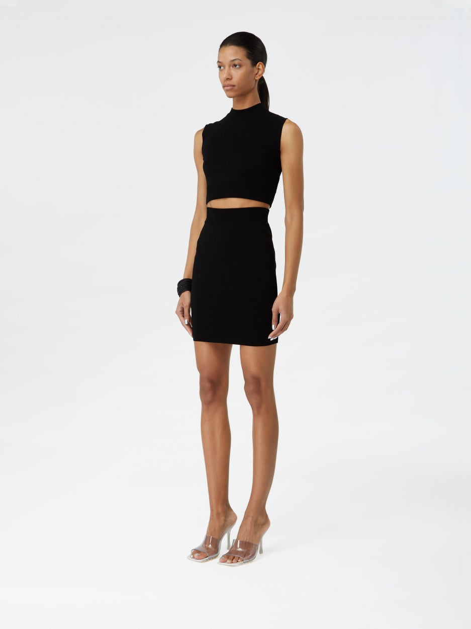 black bodycon dress with cut outs
