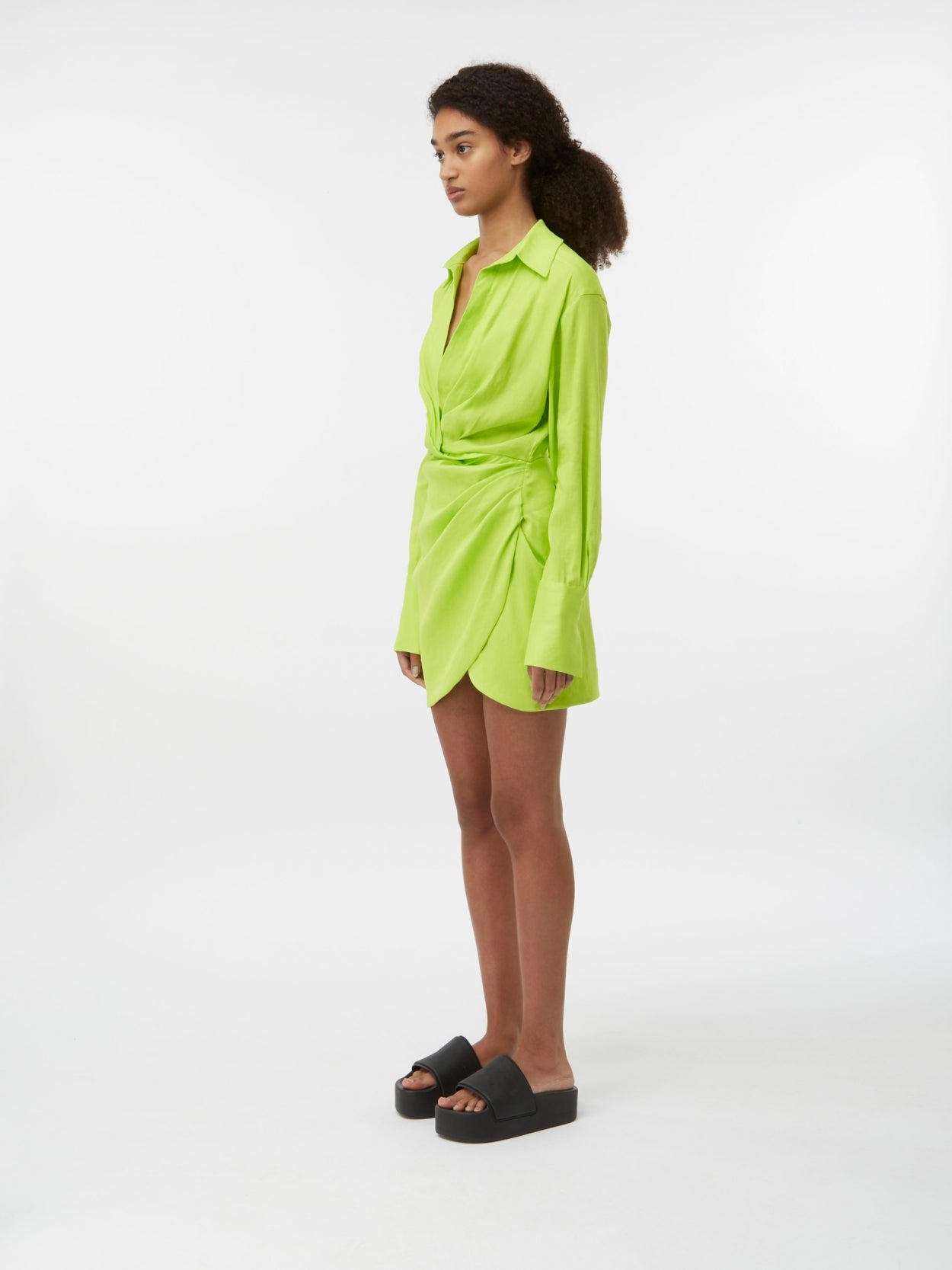 naha linen | bright green GAUGE81