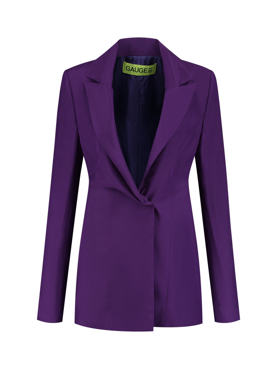 purple blazer shirt