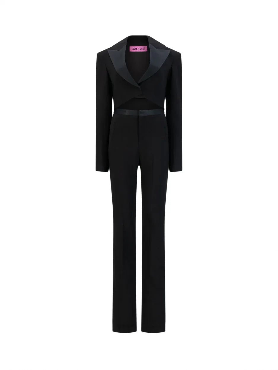 black jumpsuit tuxedo